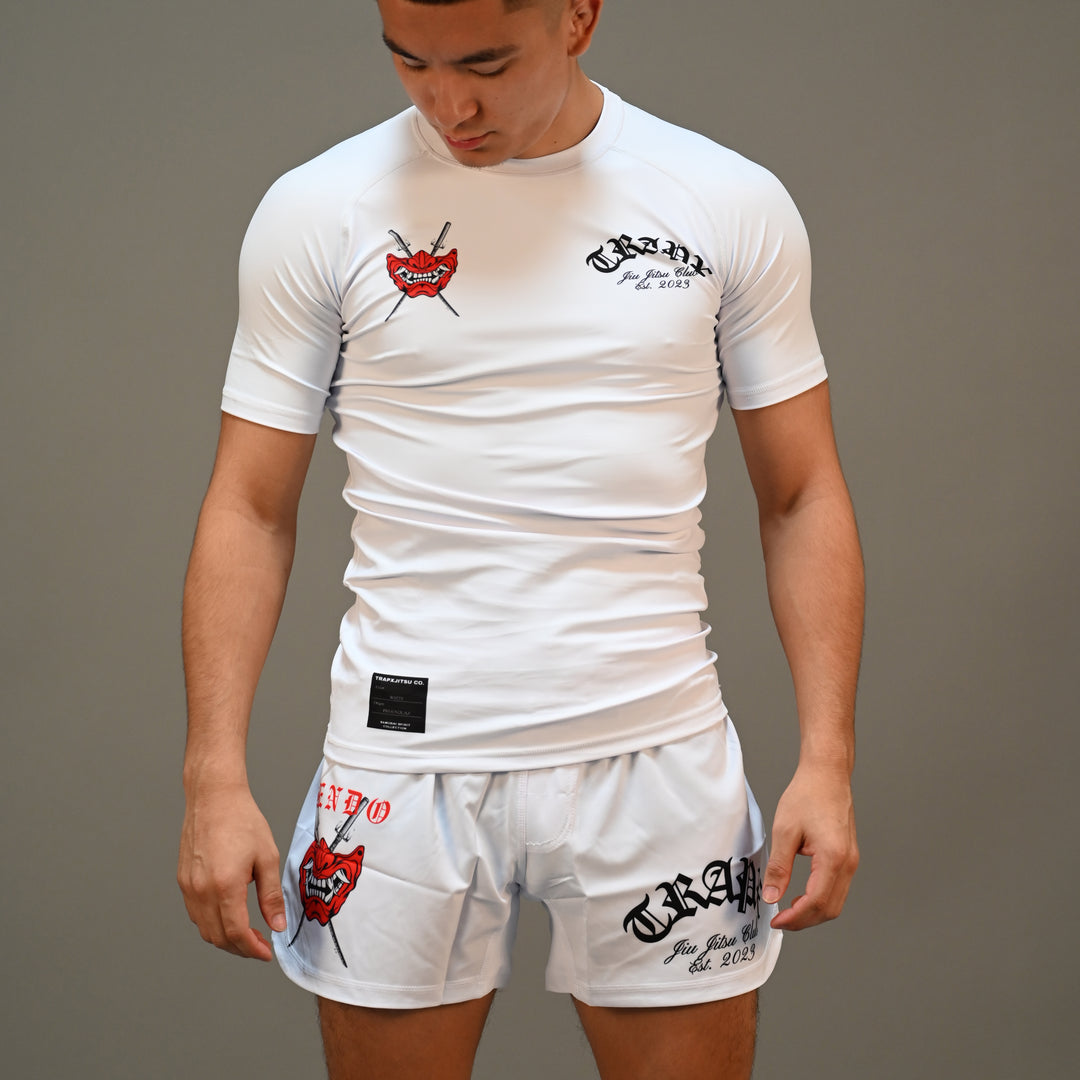 KENDO SHORT SLEEVE RASHGUARD - WHITE