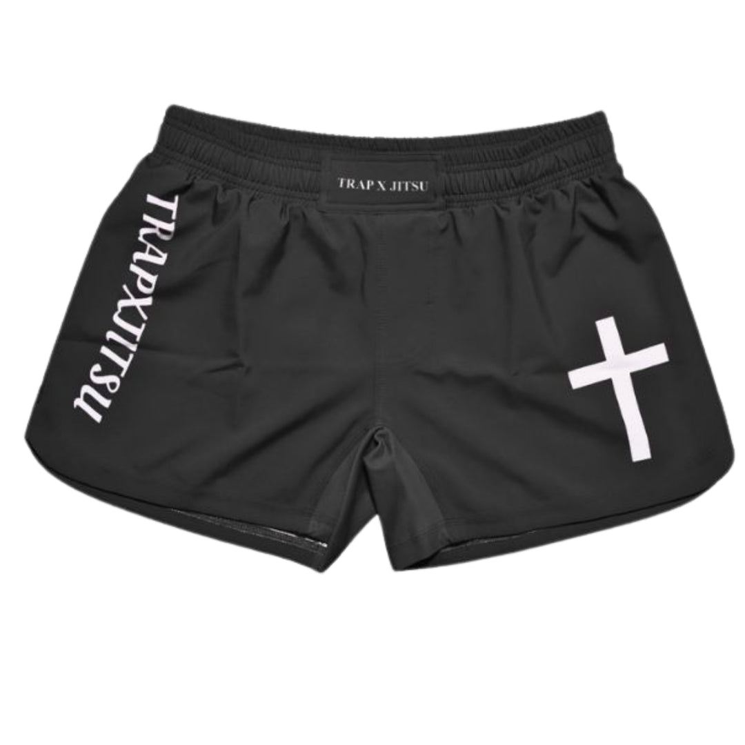 JIU JITSU & JESUS NO-GI SHORTS - BLACK