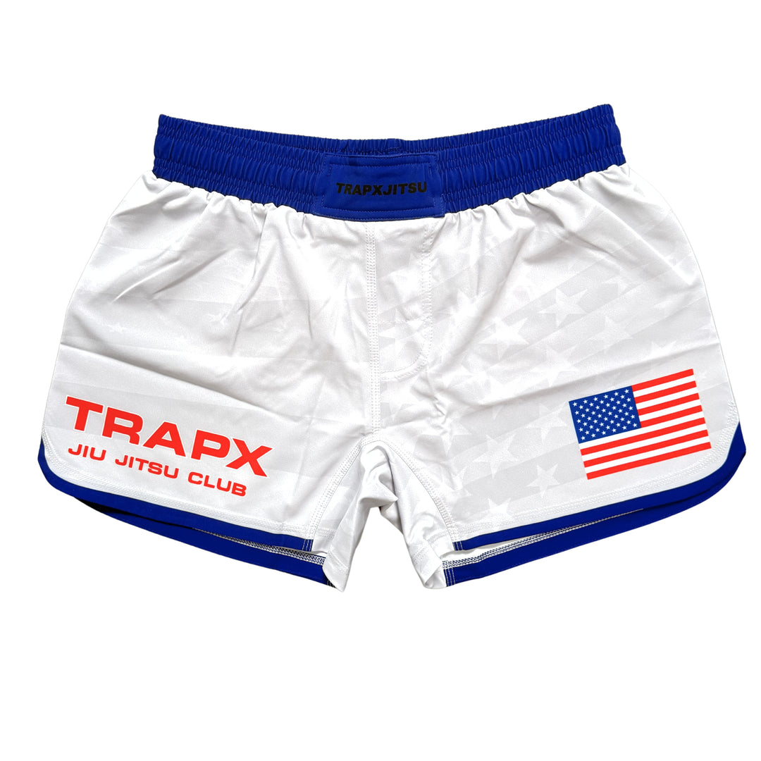 USA JIU JITSU NO-GI SHORTS - WHITE
