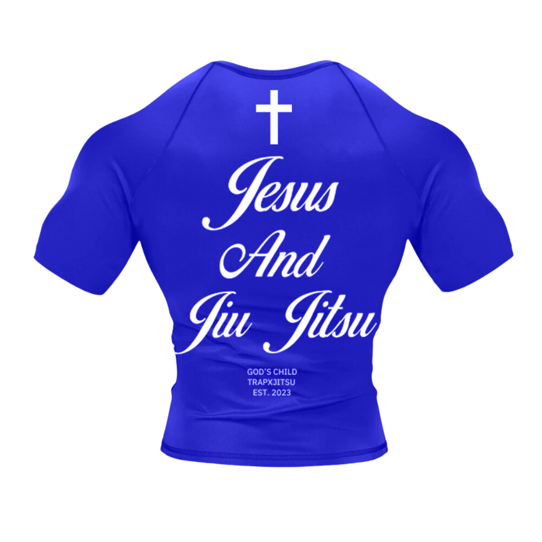 JIU JITSU & JESUS SHORT SLEEVE RASHGUARD