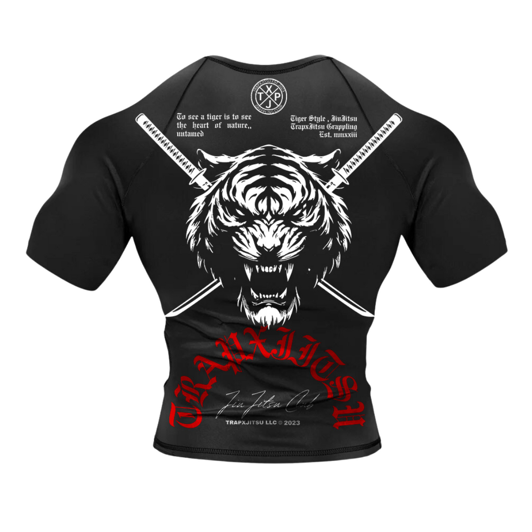 TIGER STYLE SHORT SLEEVE RASHGUARD