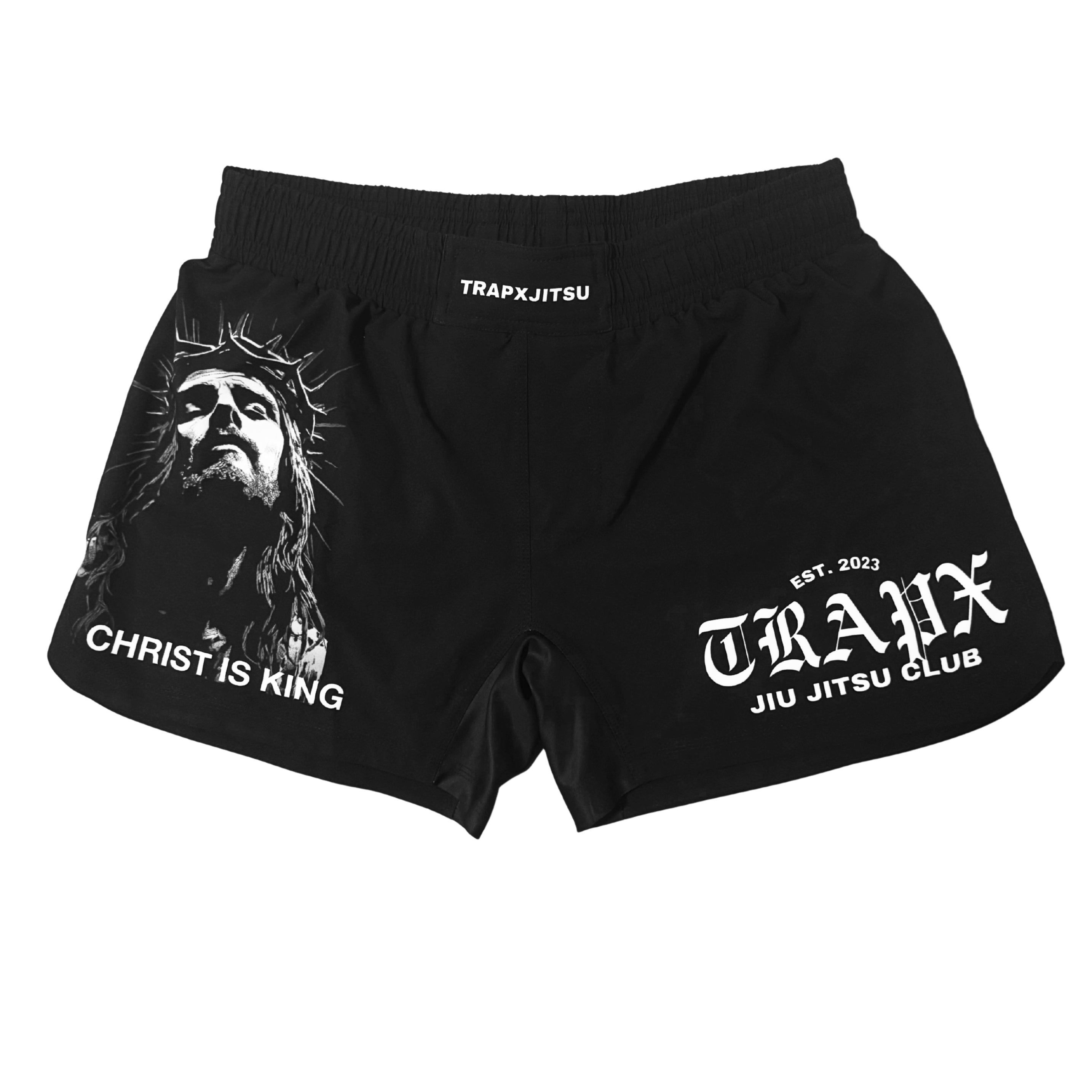 洋楽 G-RAP TOTAL KAOS ENT PRESENTS - STRIC... CHRIST IS KING NO-GI SHORTS - BLACK – TrapxJitsu