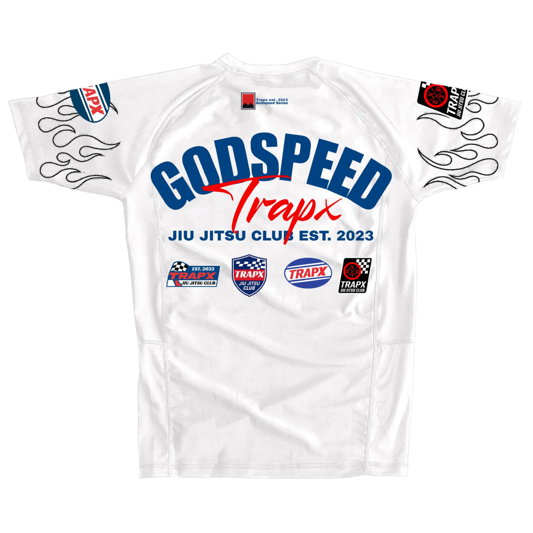 GODSPEED SHORT SLEEVE RASHGUARD - WHITE