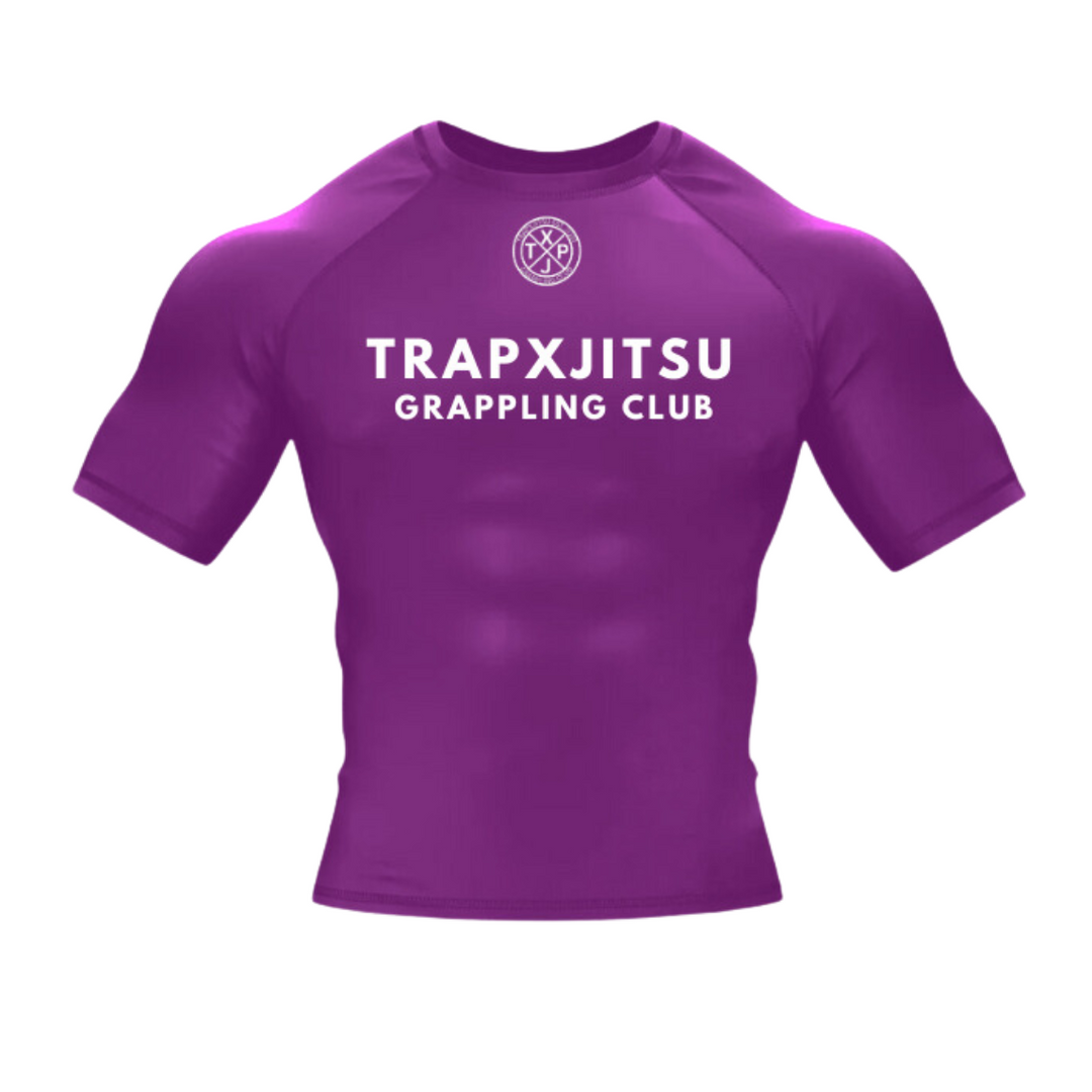 PURPLE SHORT SLEEVE RASHGUARD