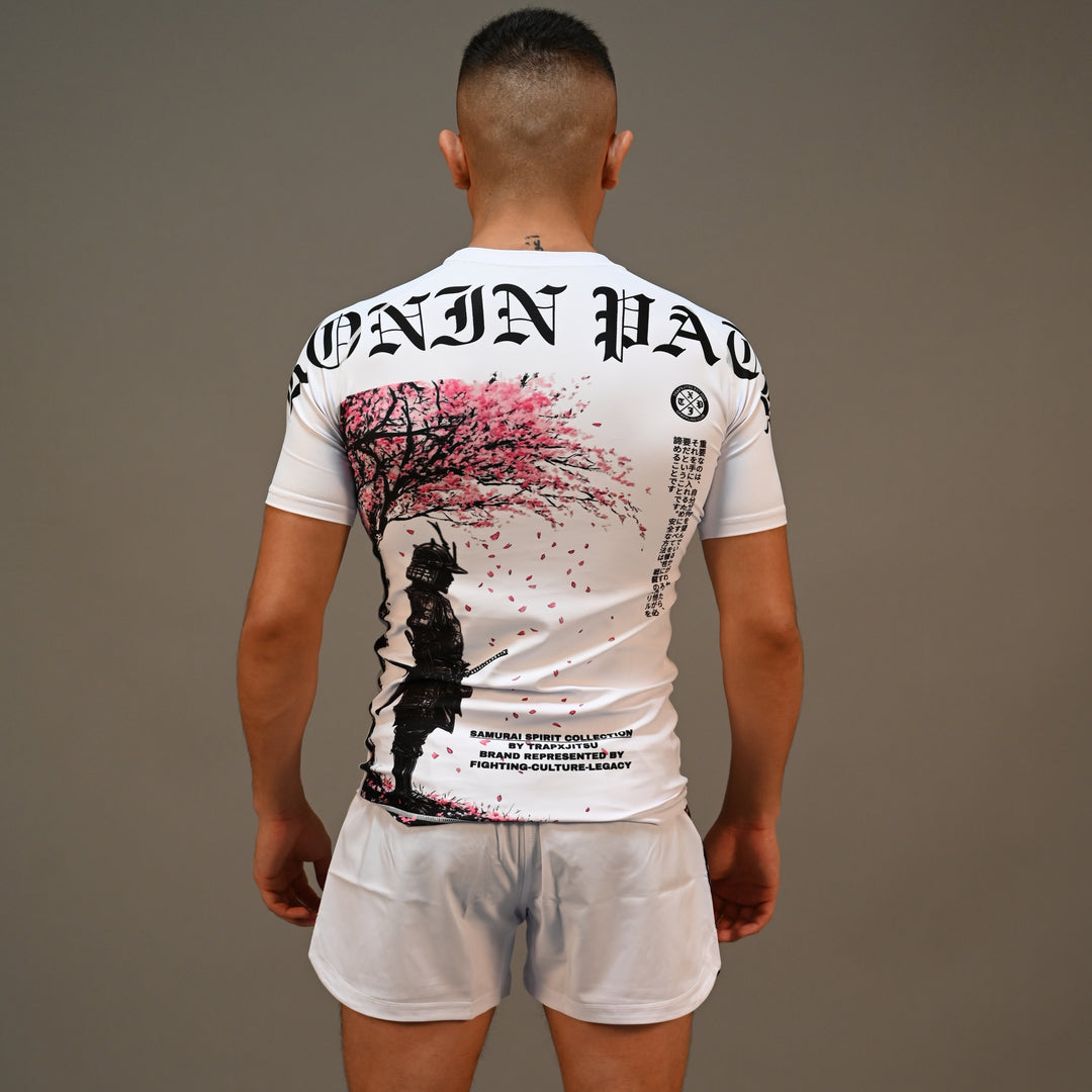 RONIN PATH SHORT SLEEVE RASHGUARD - WHITE
