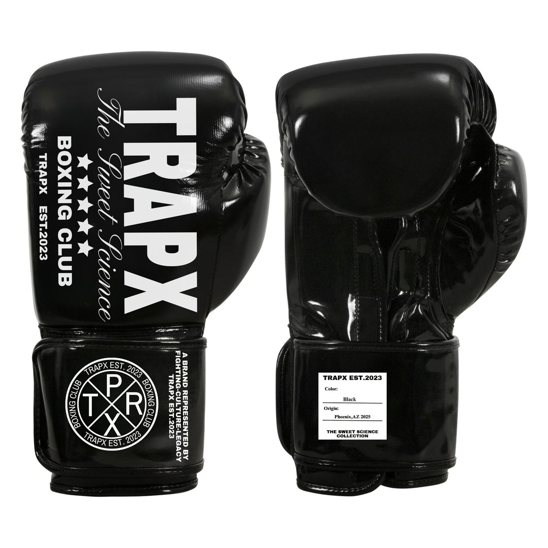 SWEET SCIENCE BOXING GLOVES - BLACK
