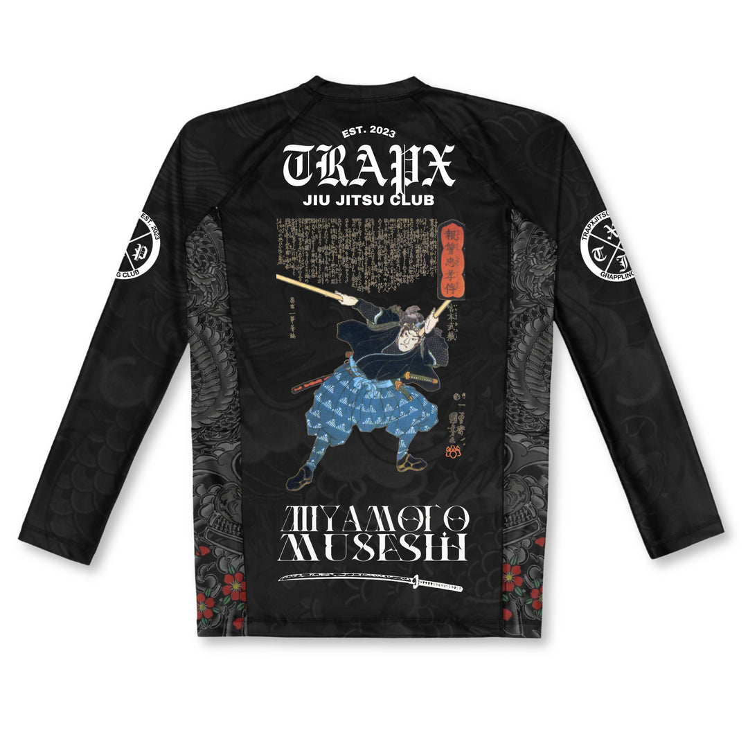 MUSASHI LONG SLEEVE RASHGUARD - BLACK