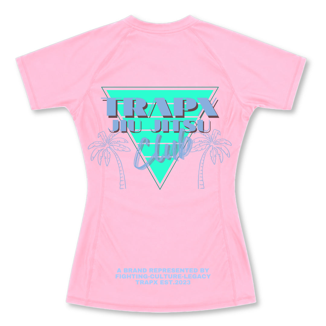 305 VICE WOMEN'S SHORT SLEEVE RASHGUARD - PINK