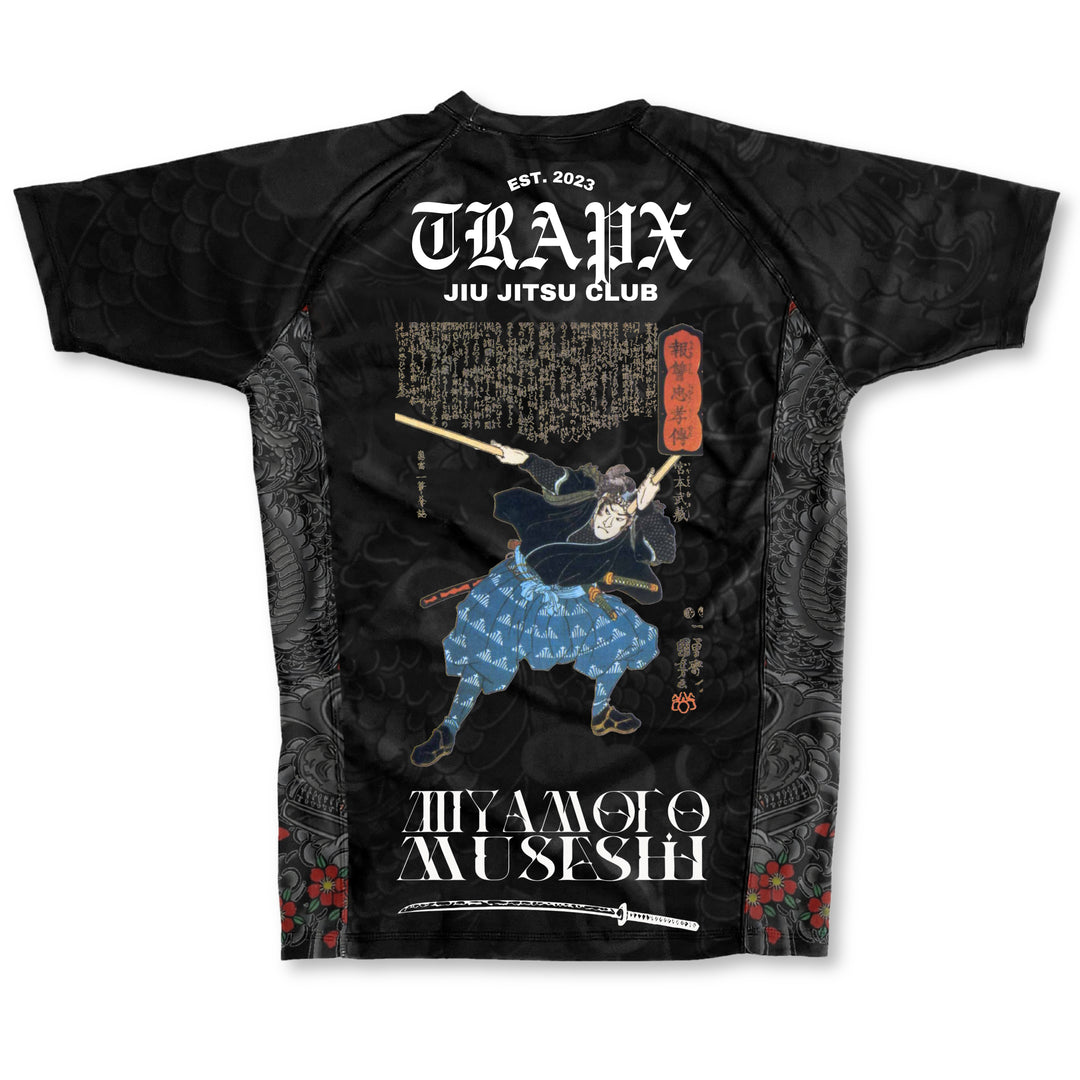 MUSASHI SHORT SLEEVE RASHGUARD - BLACK