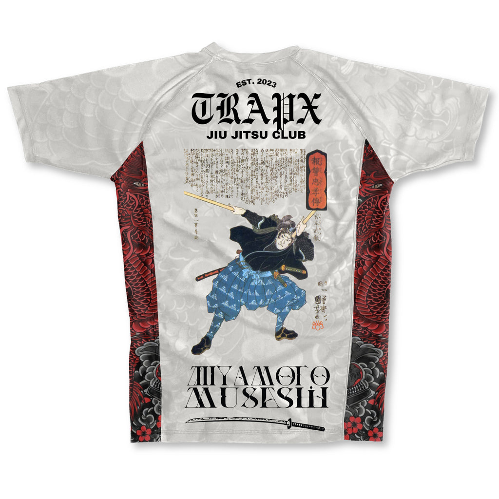 MUSASHI SHORT SLEEVE RASHGUARD - OFF WHITE – TrapxJitsu