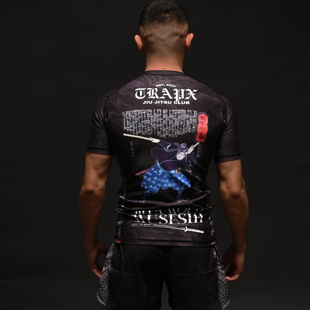 MUSASHI SHORT SLEEVE RASHGUARD - BLACK