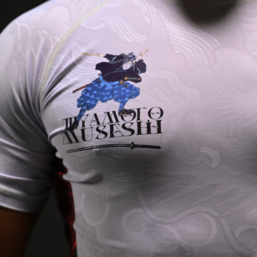 MUSASHI SHORT SLEEVE RASHGUARD - OFF WHITE