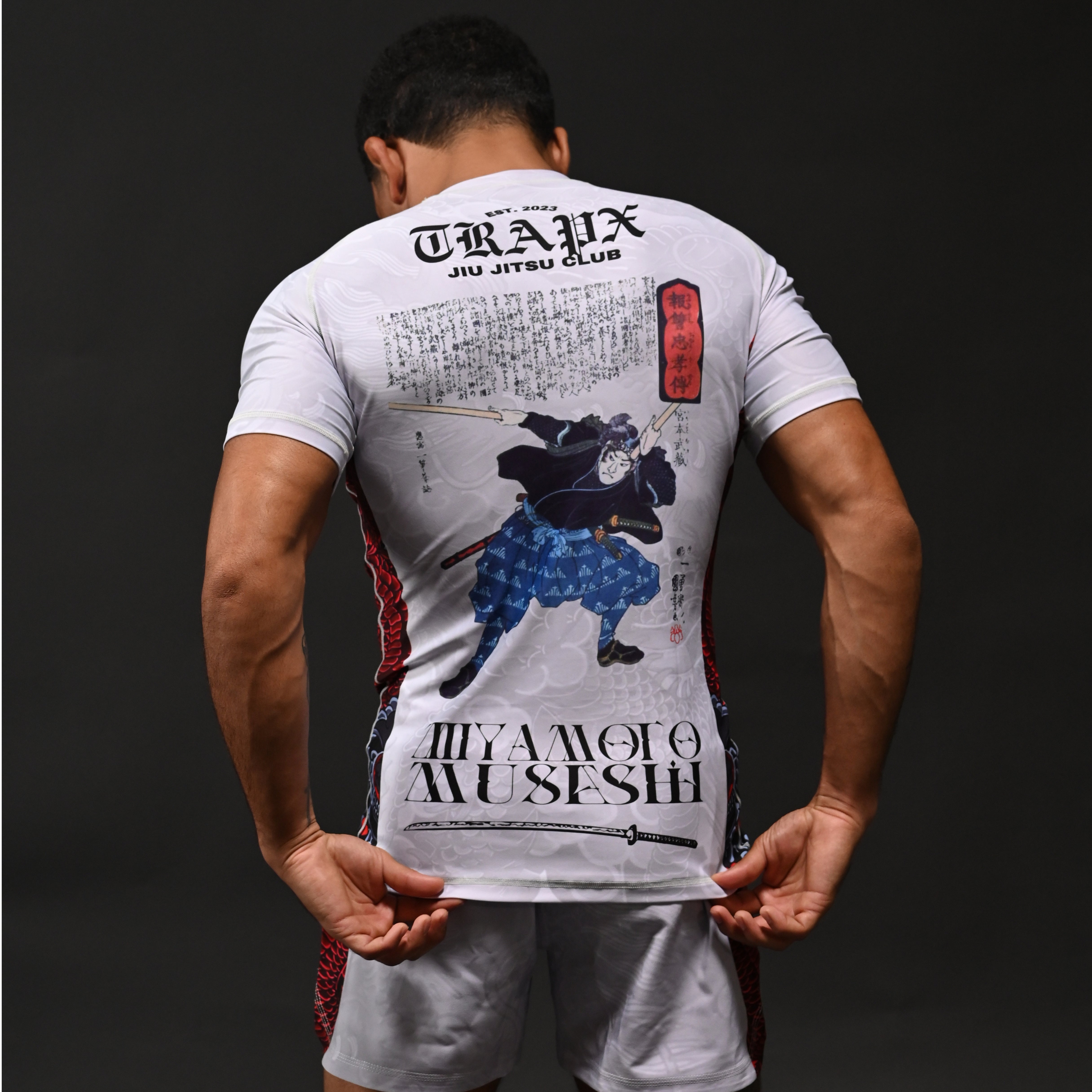 MUSASHI SHORT SLEEVE RASHGUARD - OFF WHITE – TrapxJitsu