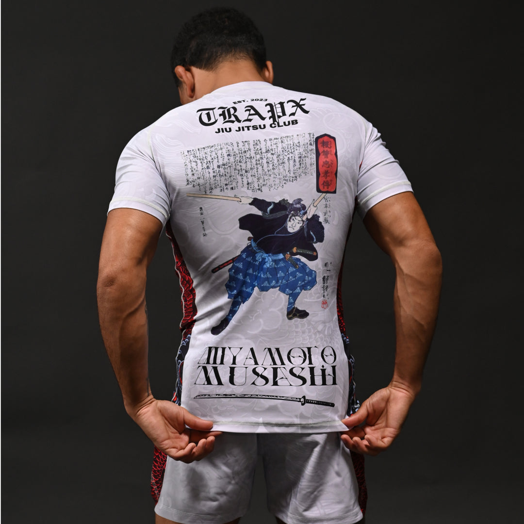 MUSASHI SHORT SLEEVE RASHGUARD - OFF WHITE