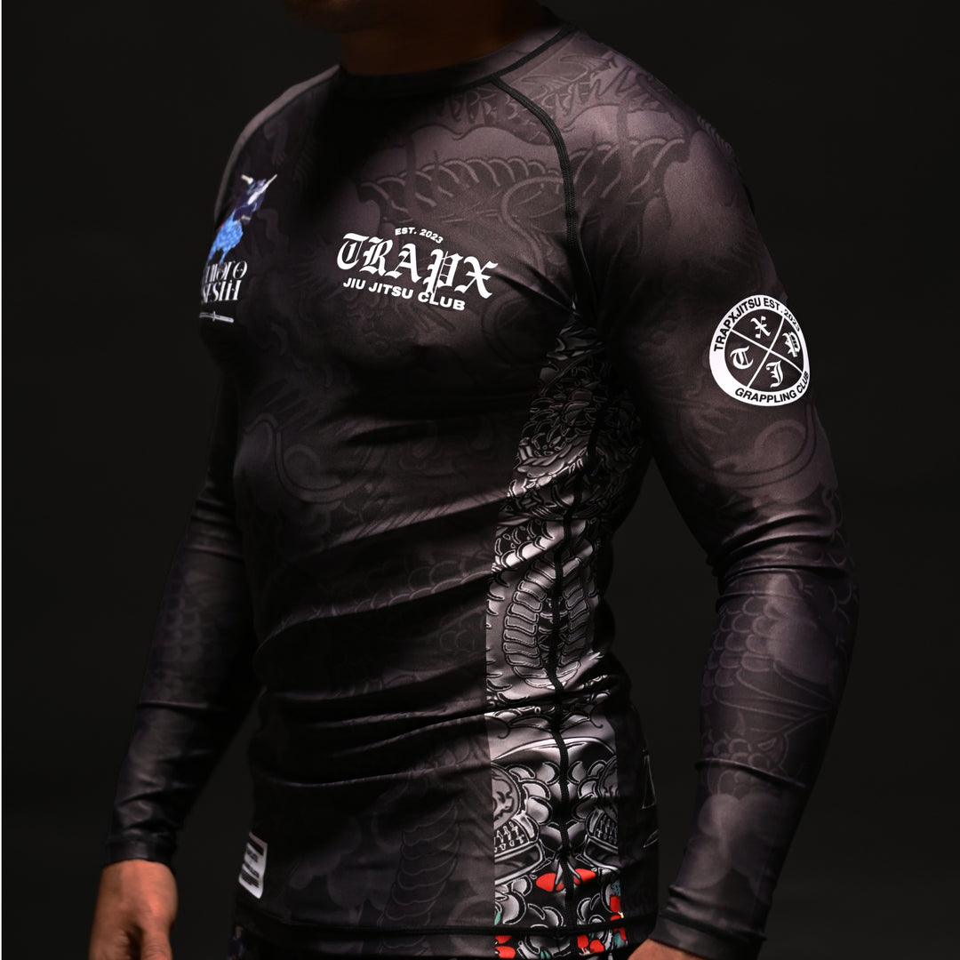 MUSASHI LONG SLEEVE RASHGUARD - BLACK