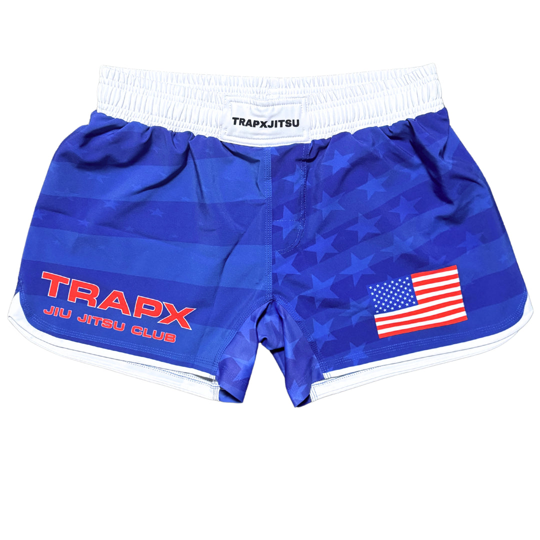 USA JIU JITSU NO-GI SHORTS - BLUE