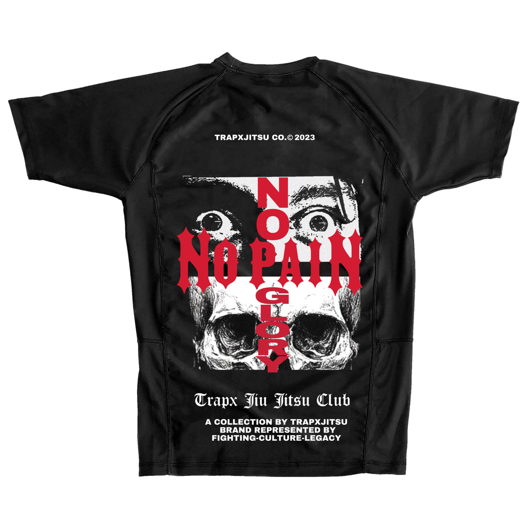 DONT BLINK SHORT SLEEVE RASHGUARD - BLACK