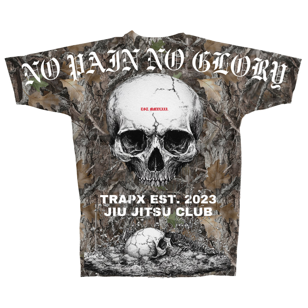 NO PAIN NO GLORY SHORT SLEEVE RASHGUARD - CAMO