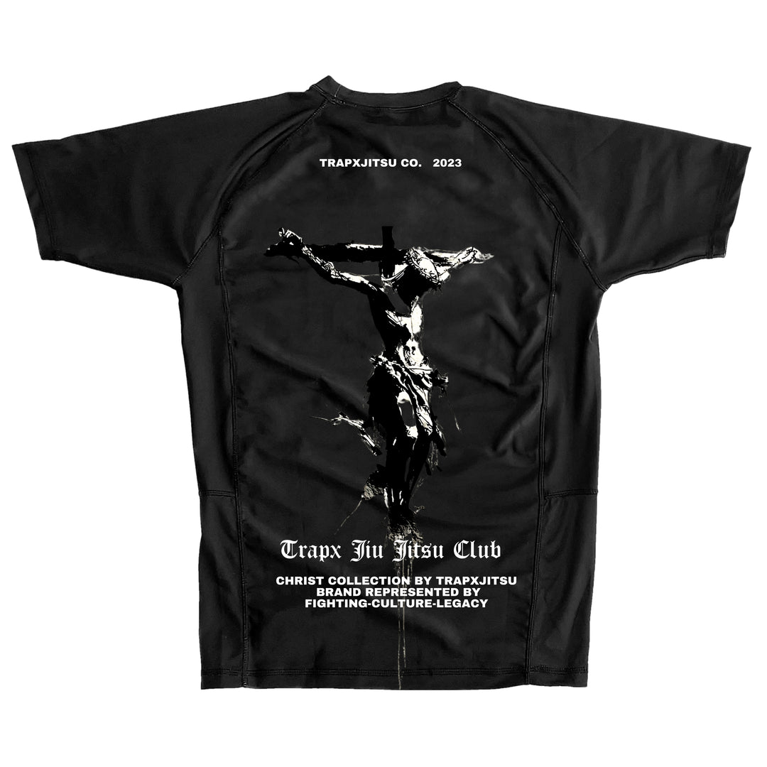 SAVIOR SHORT SLEEVE RASHGUARD - BLACK
