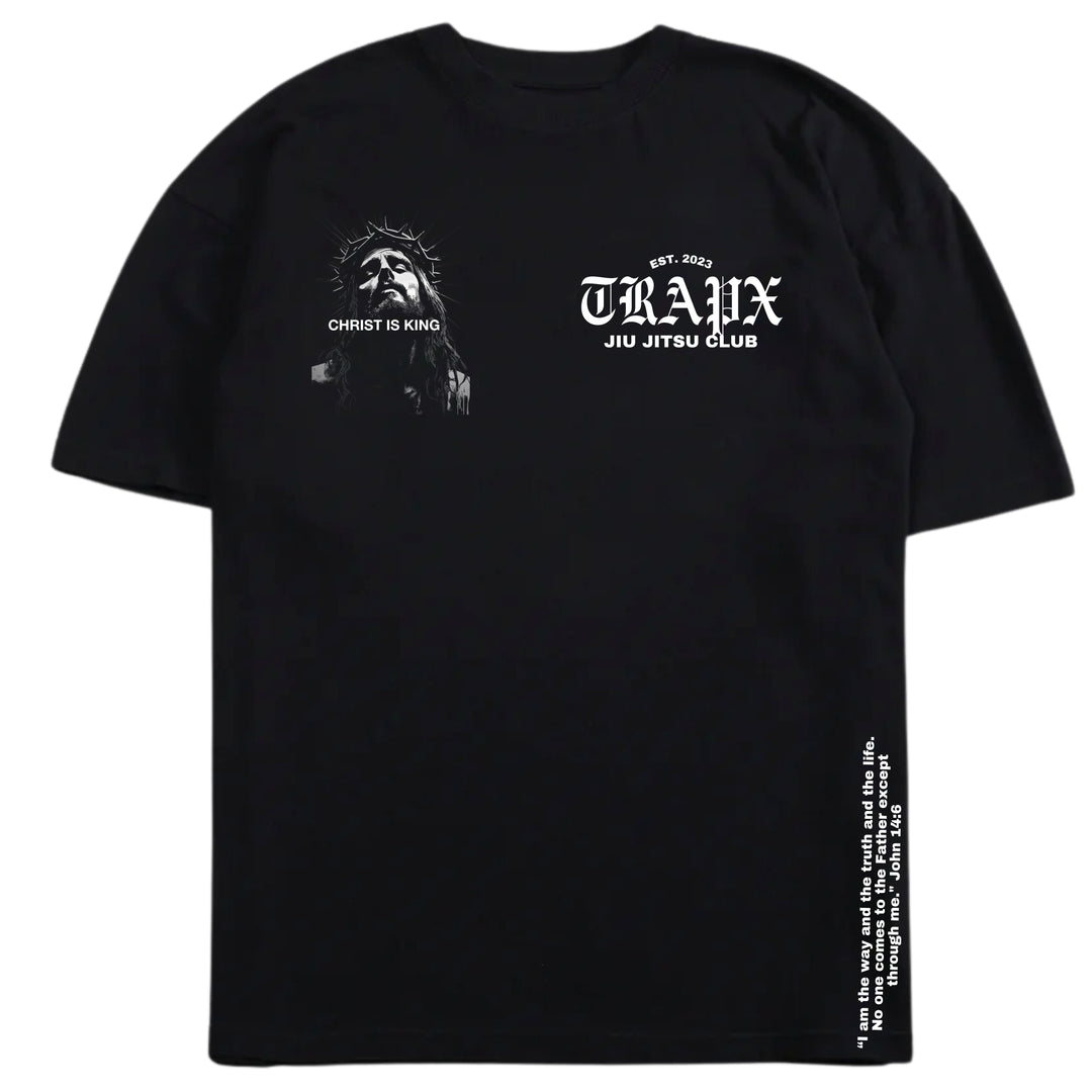 CHRIST IS KING OVERSIZED T-SHIRT - BLACK