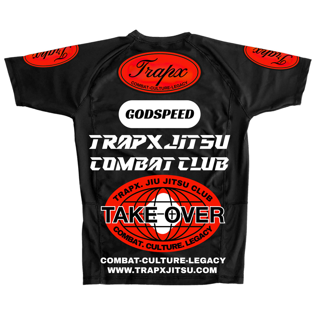 GODSPEED V2 SHORT SLEEVE RASHGUARD - BLACK
