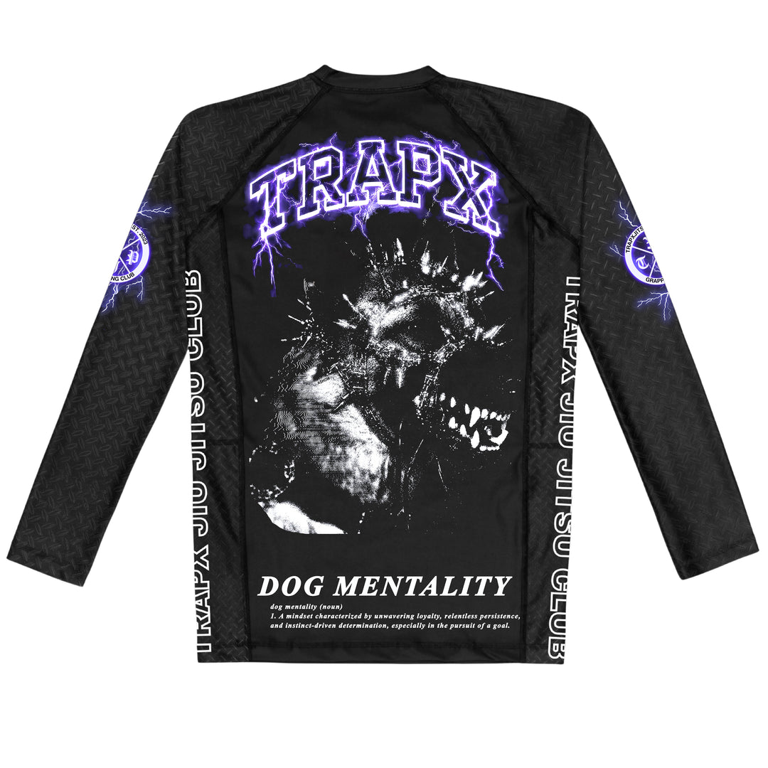 DOG MENTALITY LONG SLEEVE RASHGUARD - BLACK