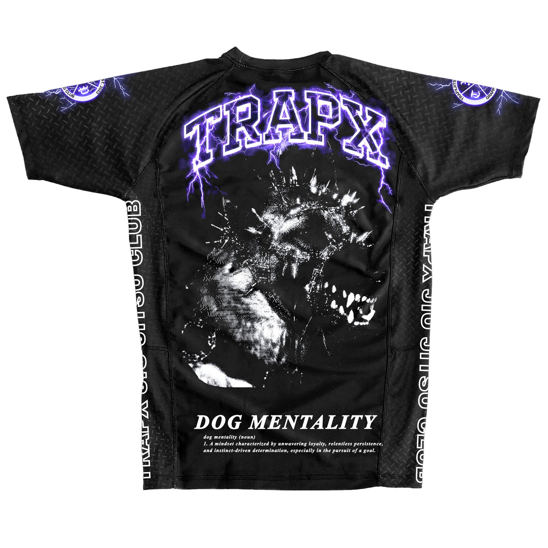 DOG MENTALITY SHORT SLEEVE RASHGUARD - BLACK