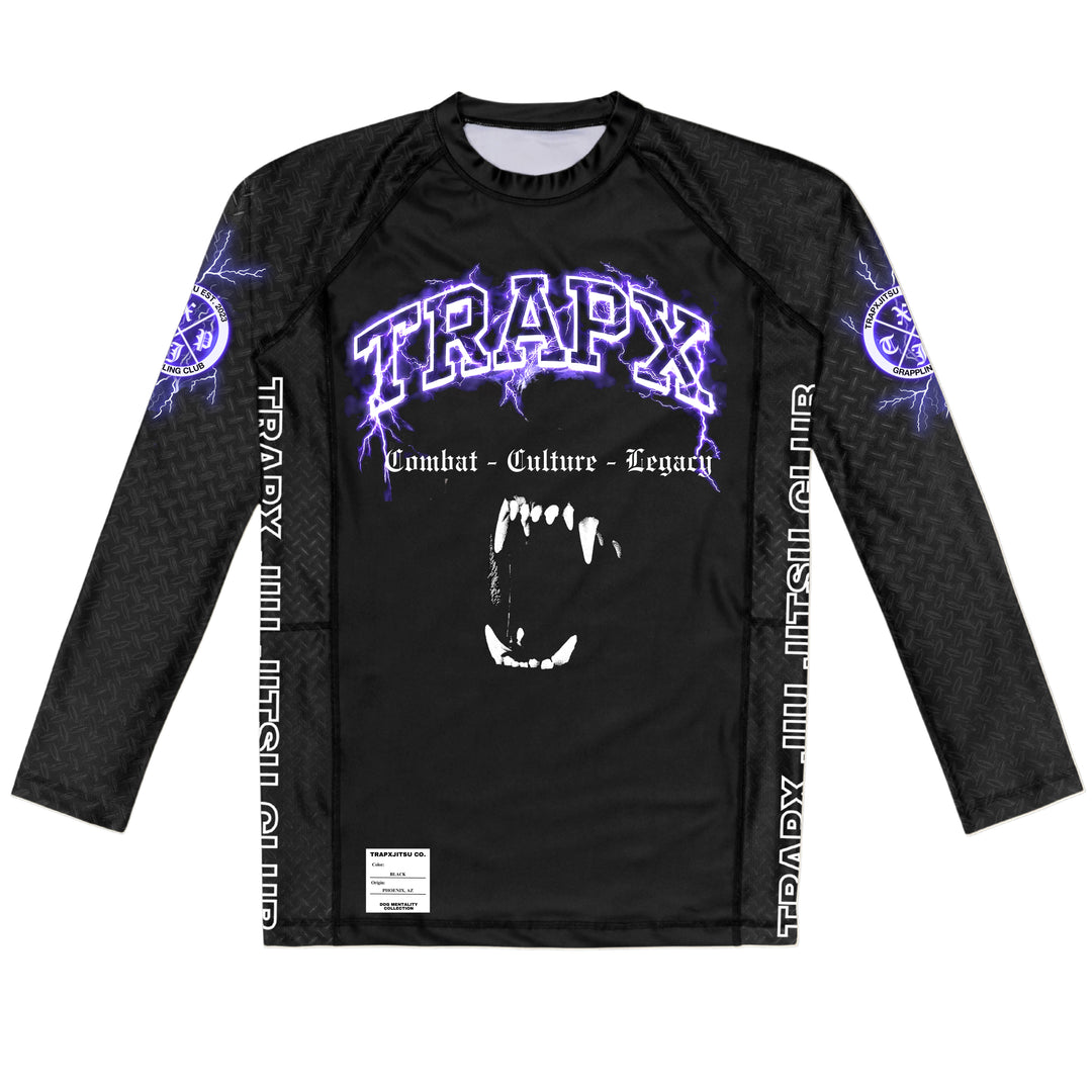 DOG MENTALITY LONG SLEEVE RASHGUARD - BLACK