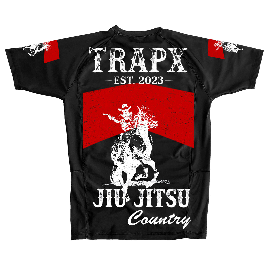 FRONTIER SHORT SLEEVE RASHGUARD - BLACK