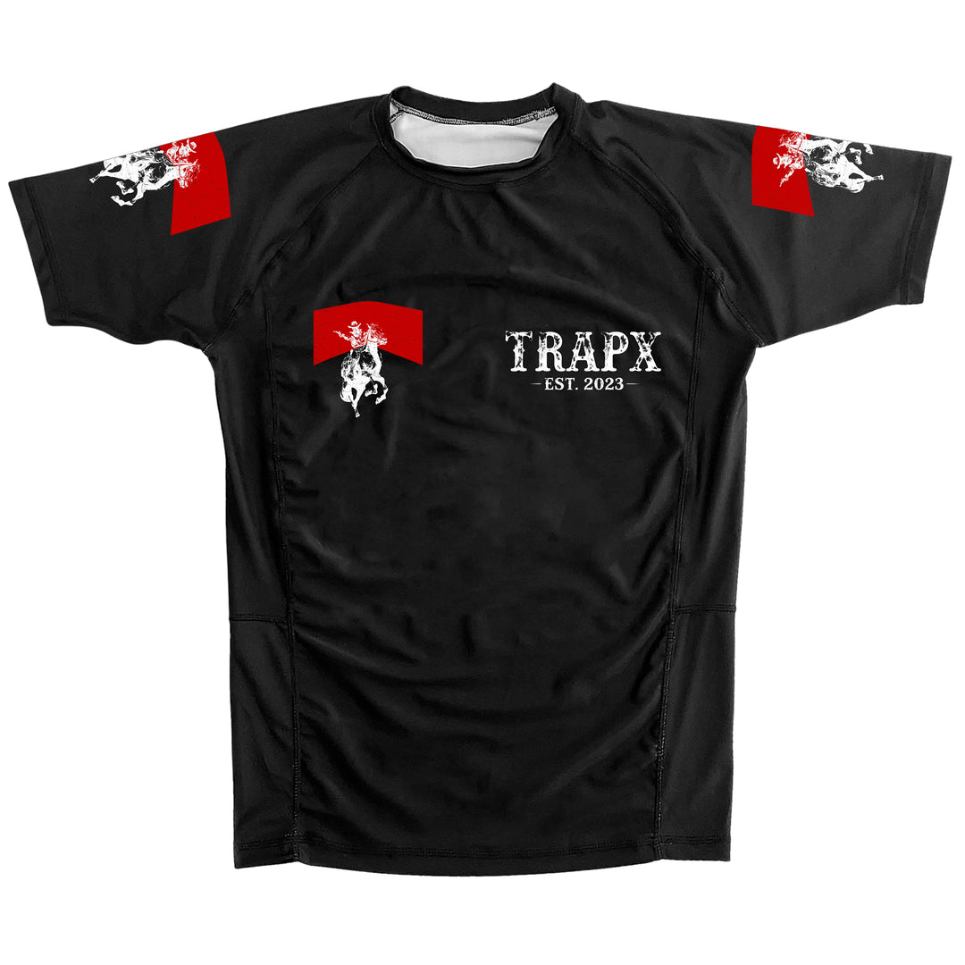 FRONTIER SHORT SLEEVE RASHGUARD - BLACK