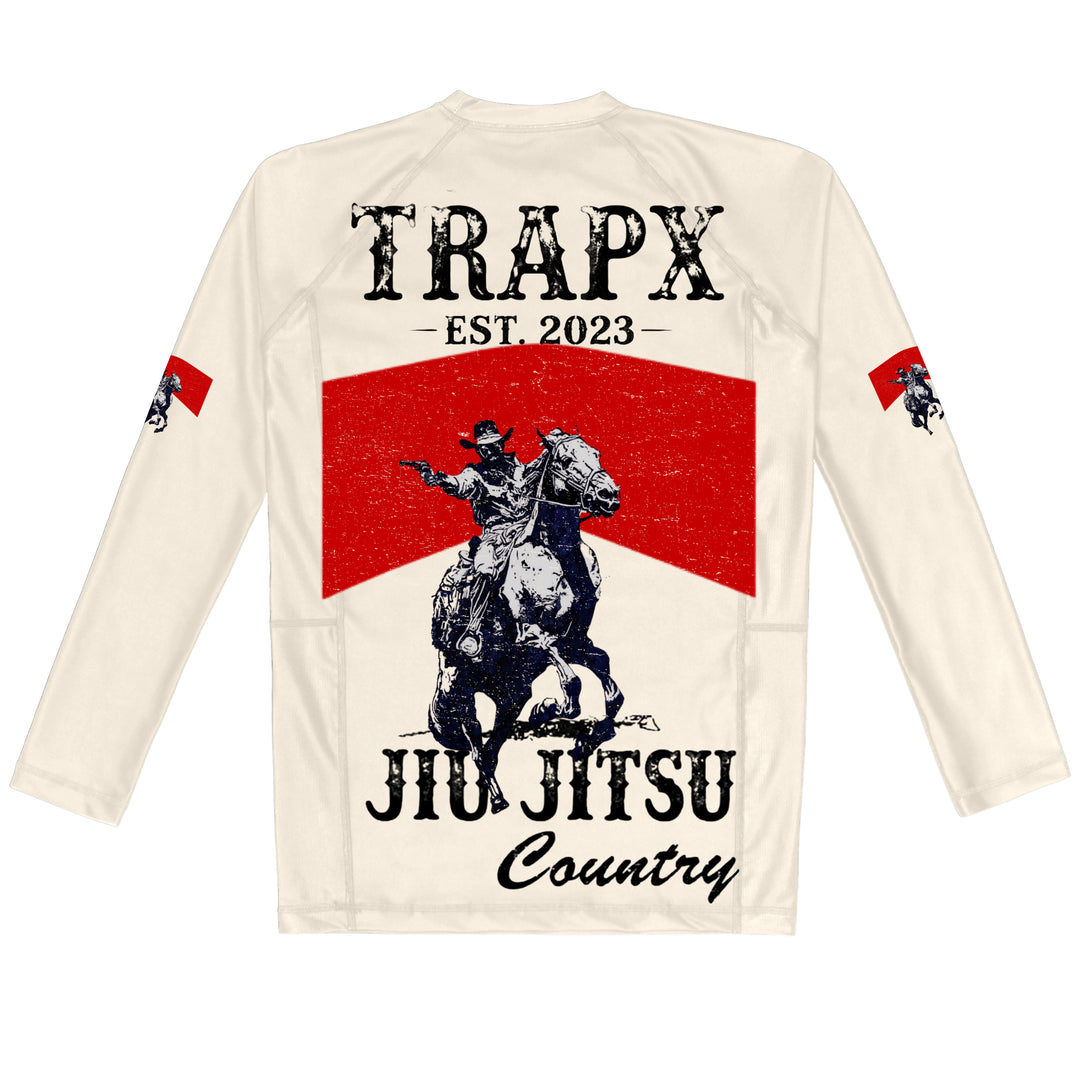 FRONTIER LONG SLEEVE RASHGUARD - OFF WHITE