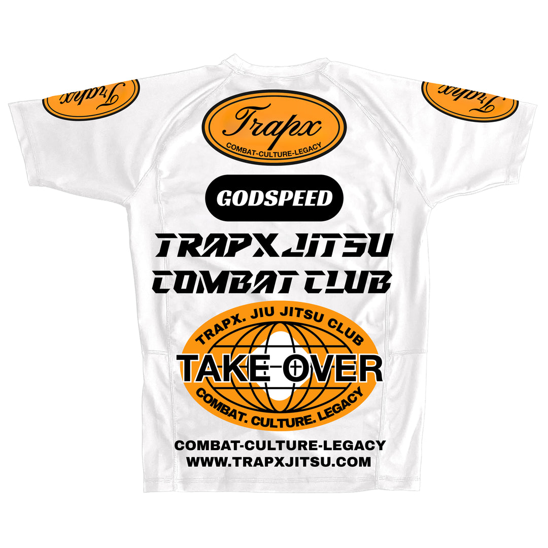 GODSPEED V2 SHORT SLEEVE RASHGUARD - WHITE